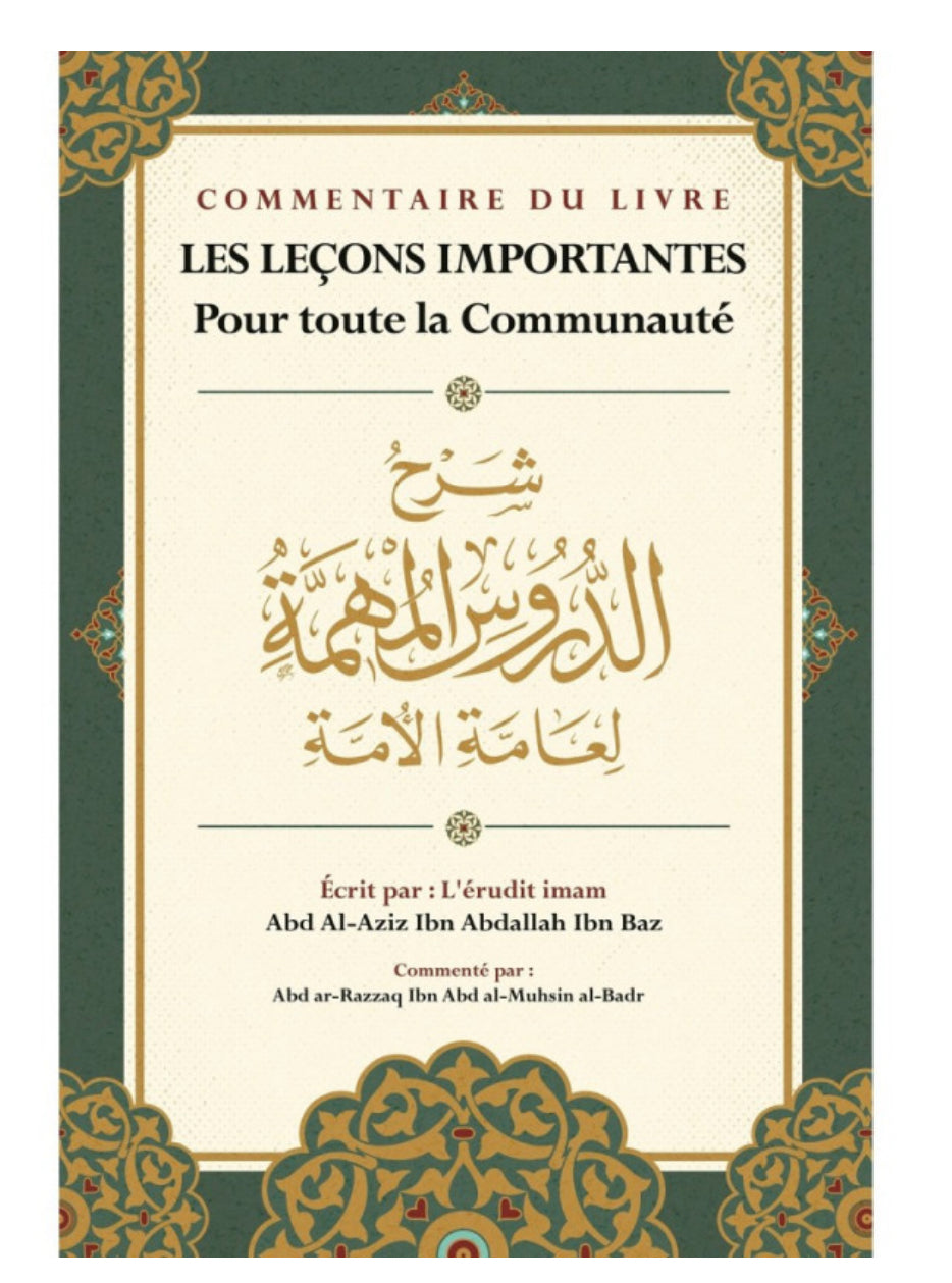 Commentaire du livre les leçons importantes pour toute la communauté